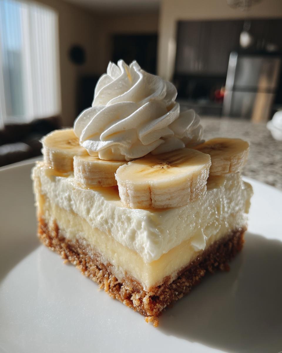 Banana Pudding Cheesecake Bars - detail 1