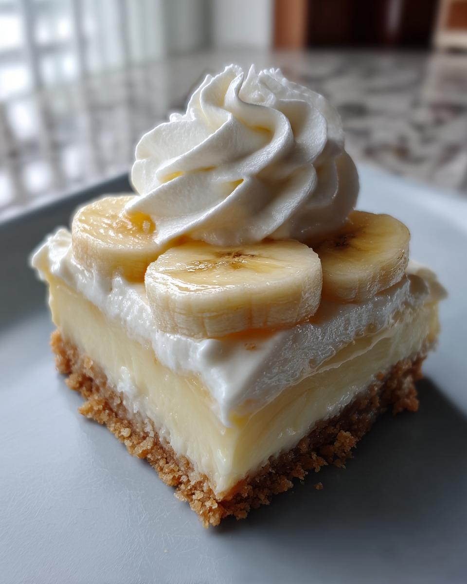 Banana Pudding Cheesecake Bars - detail 2