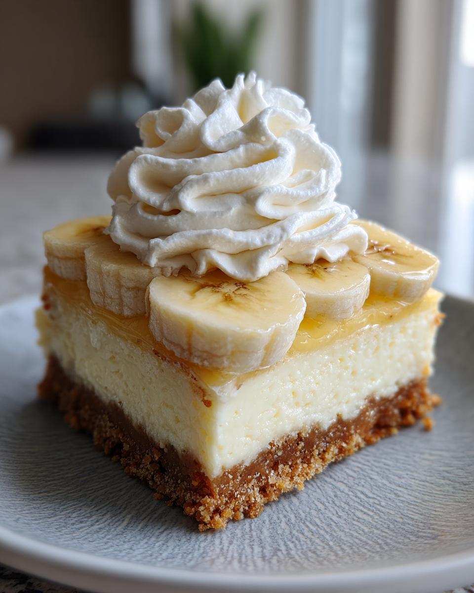 Banana Pudding Cheesecake Bars - detail 3