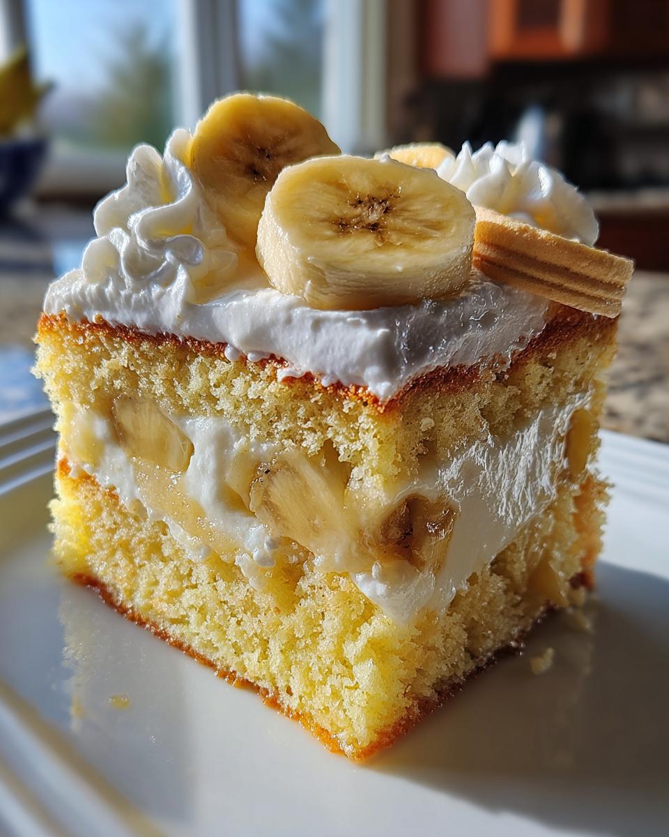 Banana Pudding Poke Cake - detail 1