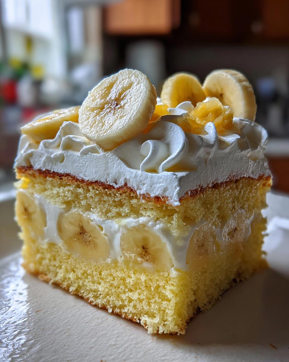 Banana Pudding Poke Cake - detail 3