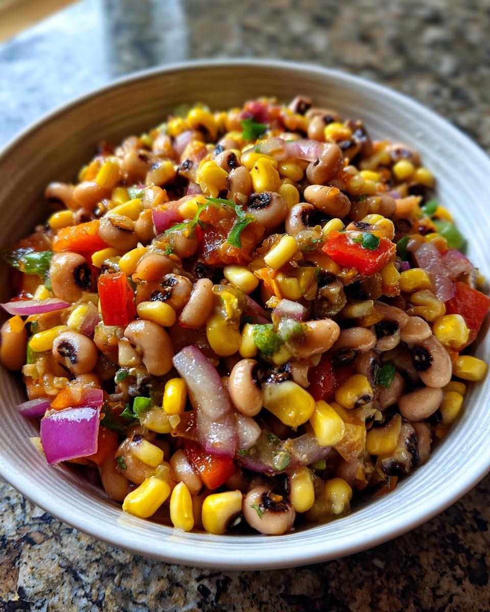 Black-Eyed Pea Cowboy Caviar - detail 2