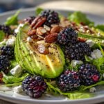 Blackberry and Avocado Salad with Honey Lemon Vinaigrette