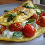Caprese Omelette with Fresh Basil
