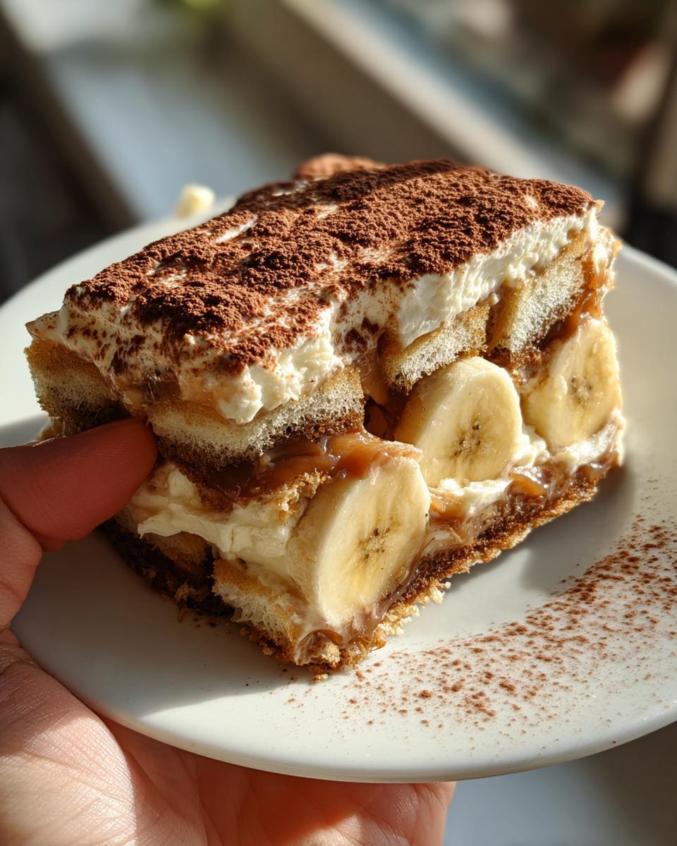 Caramel Banana Pudding Tiramisu - detail 2