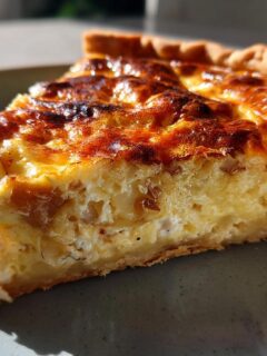 Caramelized Onion & Goat Cheese Quiche