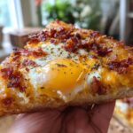 Cheesy Bacon and Egg Breakfast Pizza