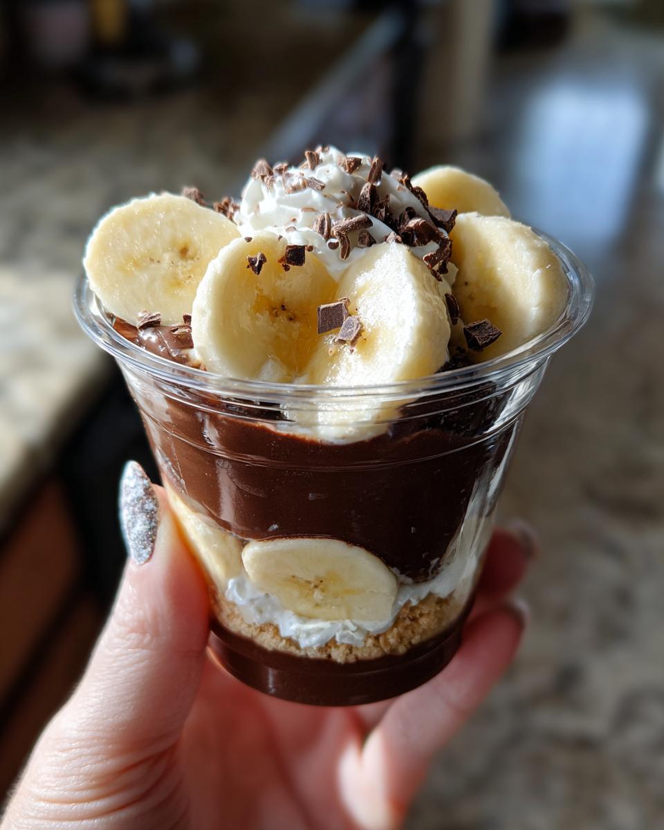 Chocolate Banana Pudding Cups - detail 2
