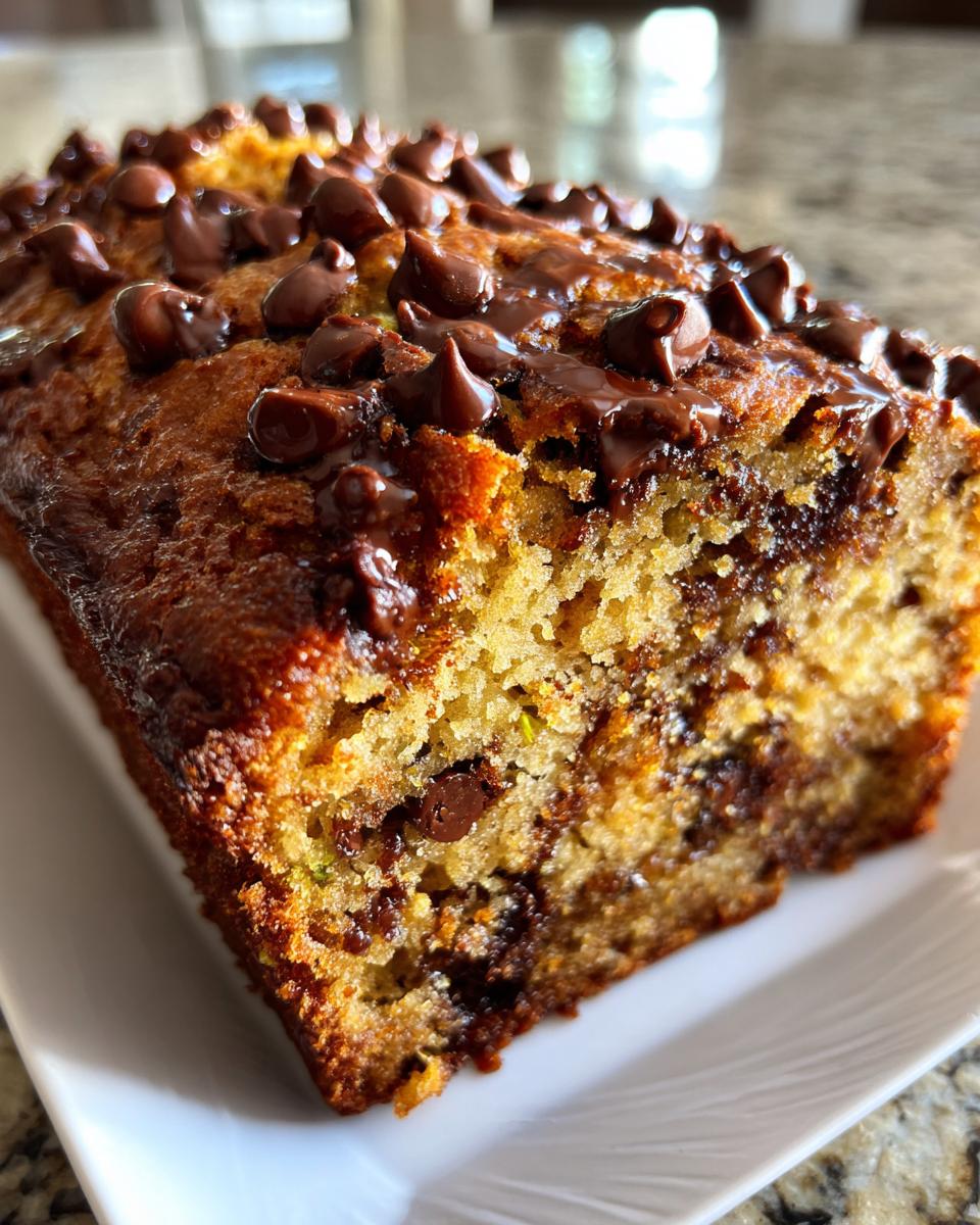 Chocolate Chip Zucchini Bread - detail 3