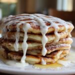 Cinnamon Roll Pancake Stack