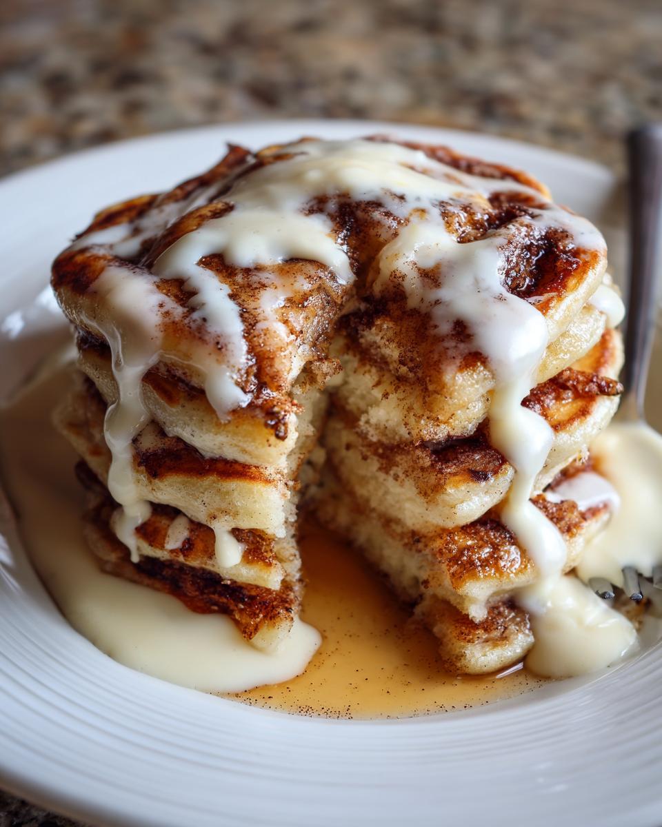 Cinnamon Roll Pancake Stack - detail 2