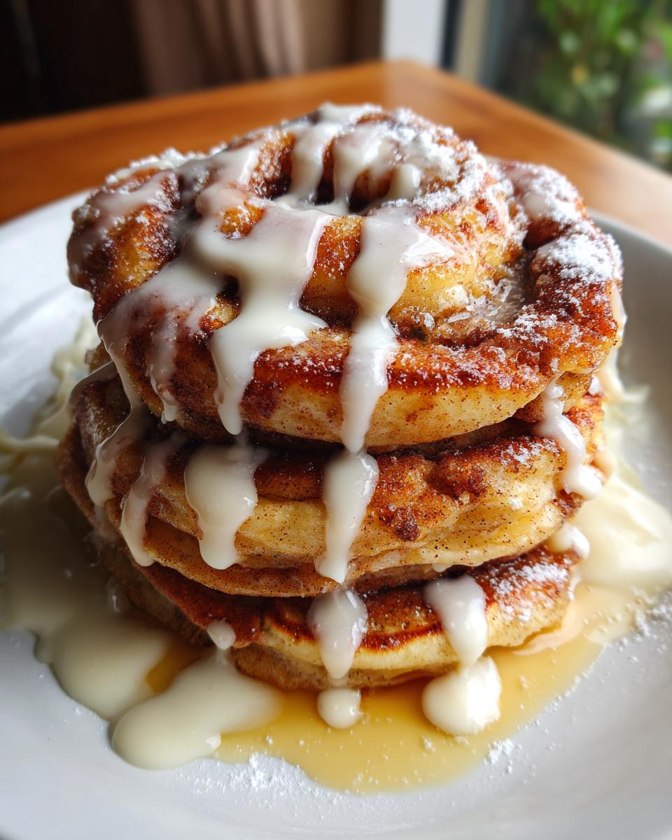 Cinnamon Roll Pancake Stack - detail 3