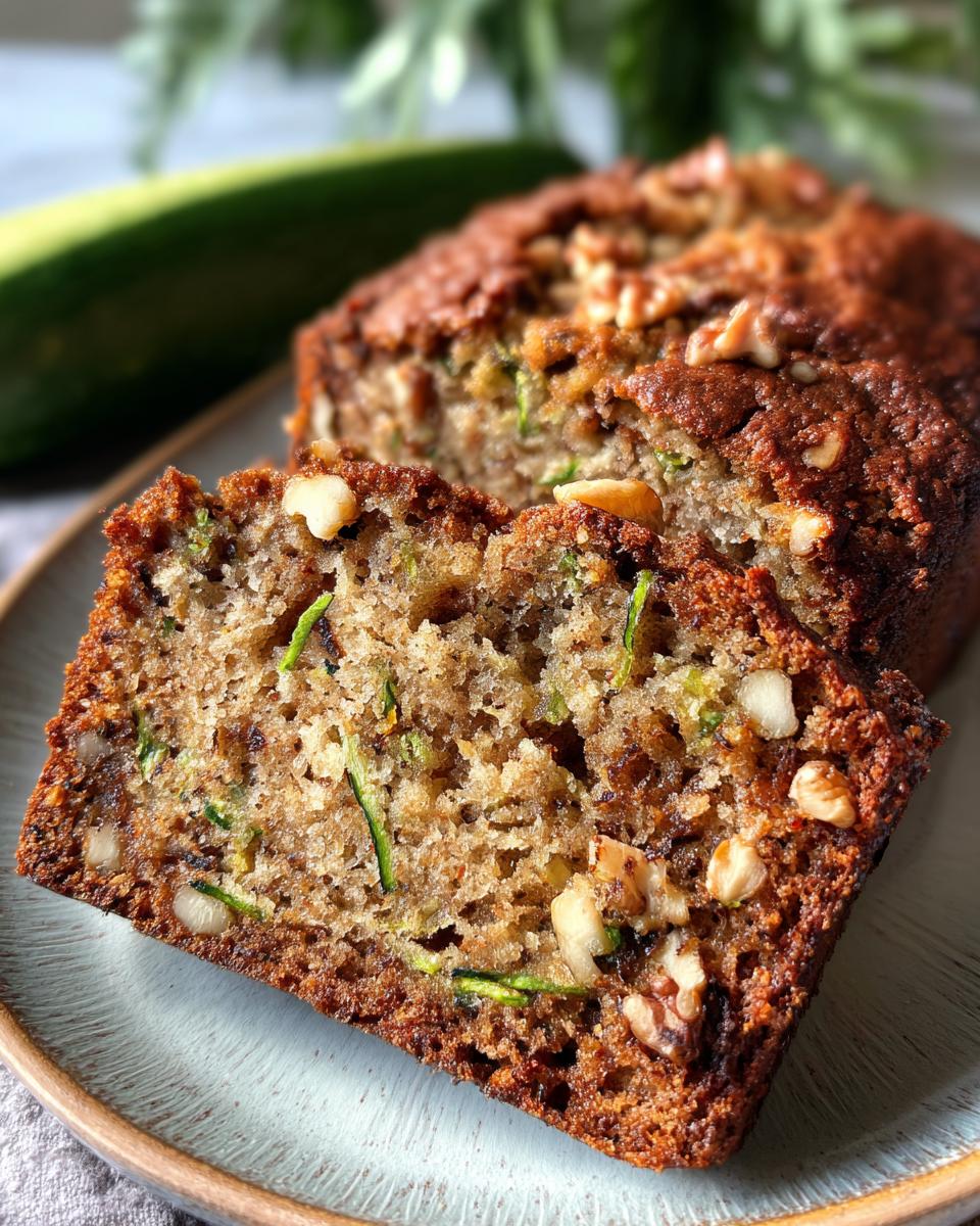 Classic Zucchini Walnut Bread - detail 1