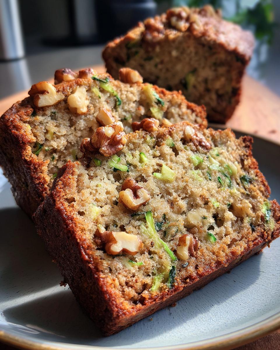 Classic Zucchini Walnut Bread - detail 3