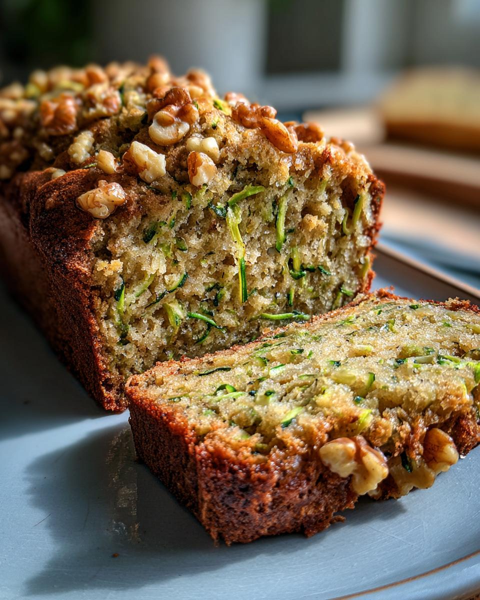 Classic Zucchini Walnut Bread - detail 4
