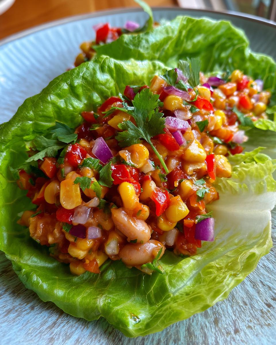 Cowboy Caviar Lettuce Cups - detail 2