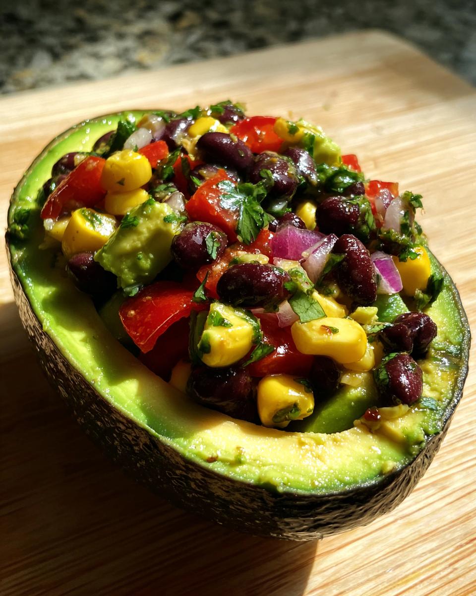Cowboy Caviar Stuffed Avocados - detail 2