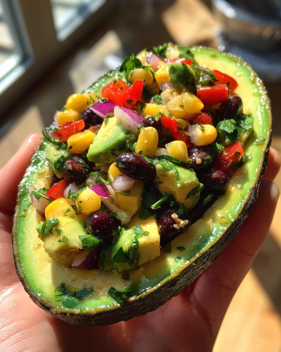 Cowboy Caviar Stuffed Avocados - detail 3