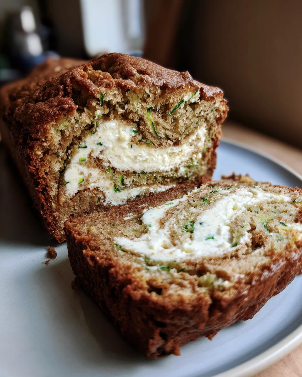 Cream Cheese Swirl Zucchini Bread - detail 3