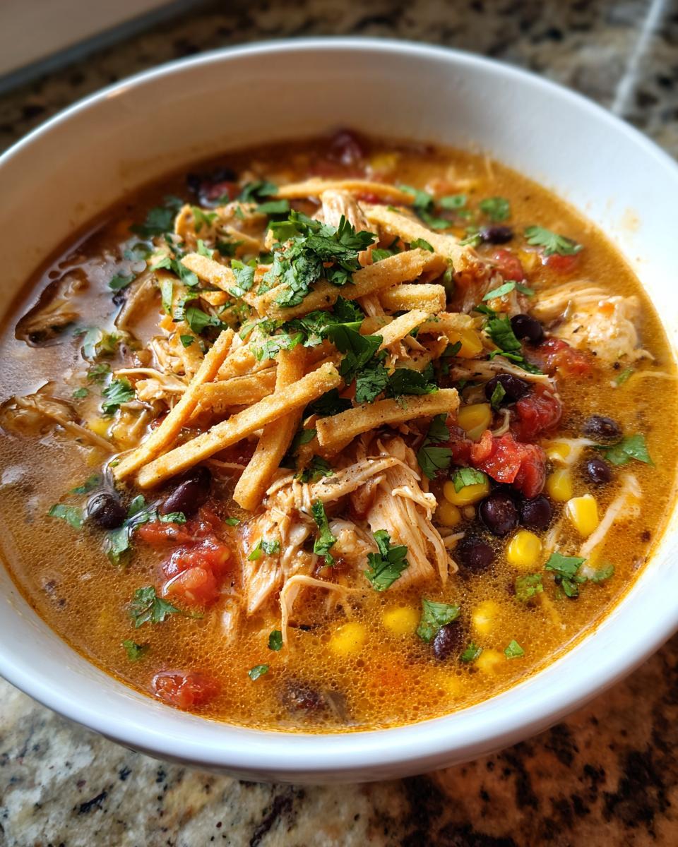 Crockpot Chicken Tortilla Soup - detail 3