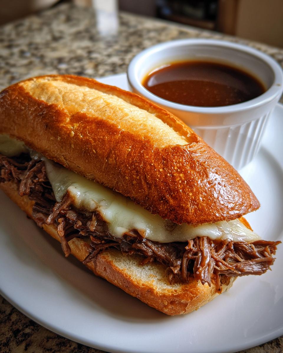 Crockpot French Dip Sandwiches - detail 3