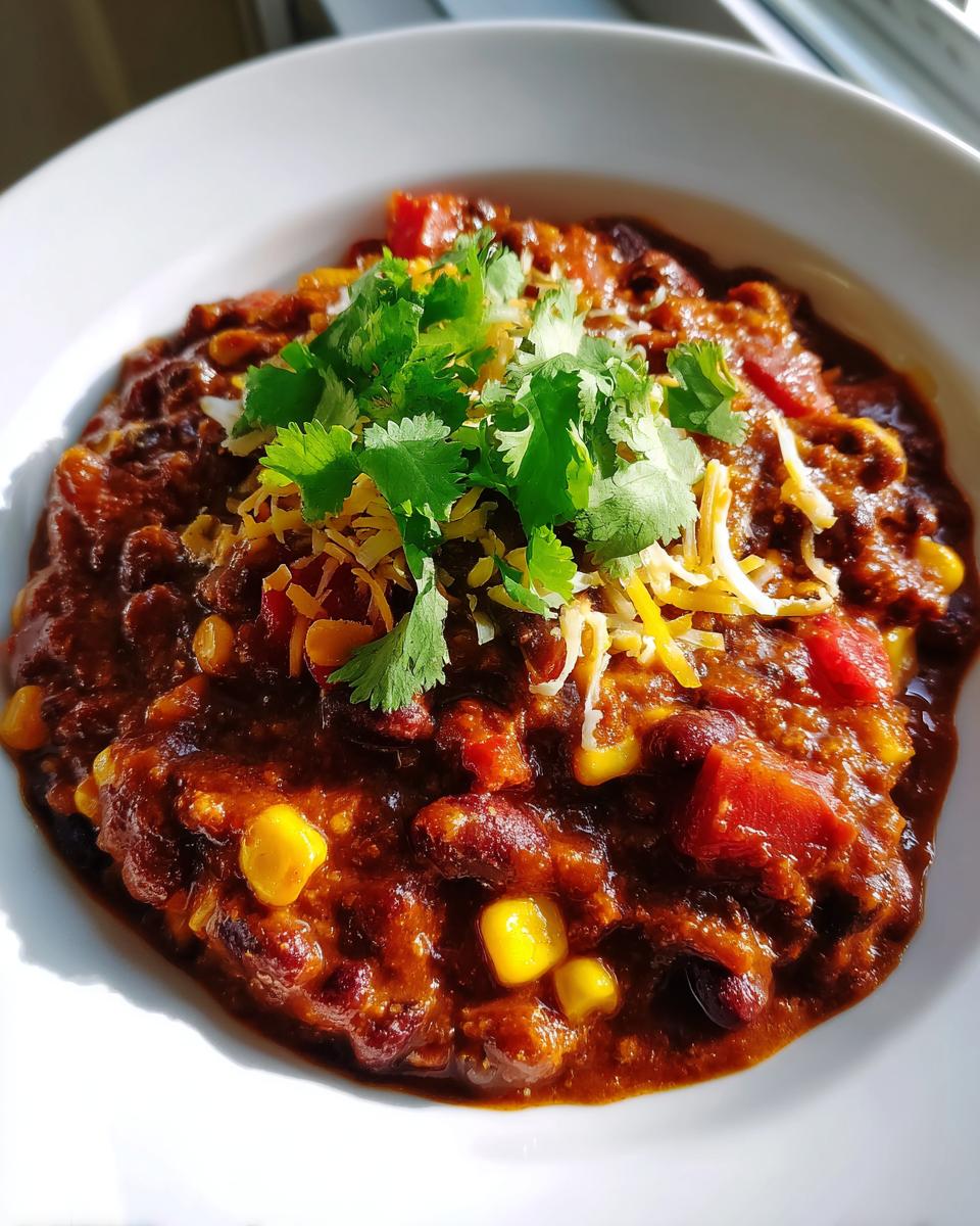 Crockpot Vegetarian Chili - detail 3
