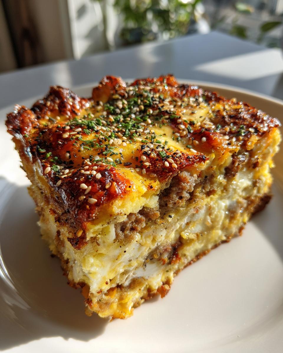 Everything Bagel Breakfast Casserole - detail 1