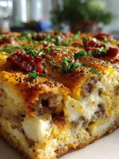 Everything Bagel Breakfast Casserole
