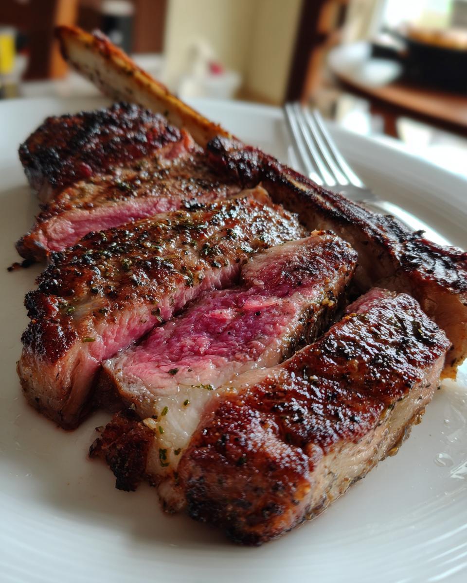 Garlic-Herb Grilled Tomahawk Steak - detail 1
