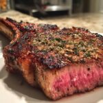 Garlic-Herb Grilled Tomahawk Steak