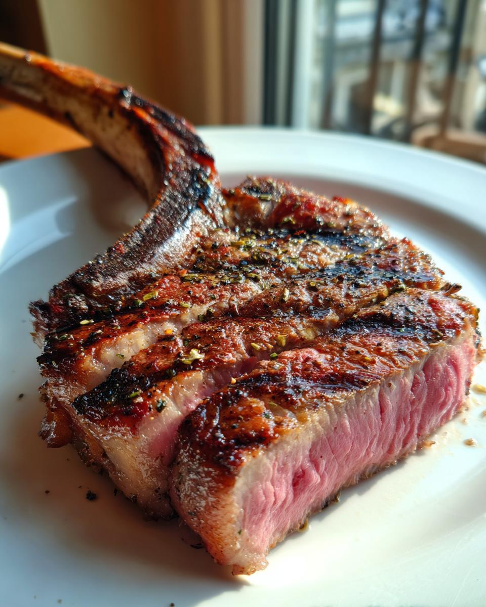 Garlic-Herb Grilled Tomahawk Steak - detail 2