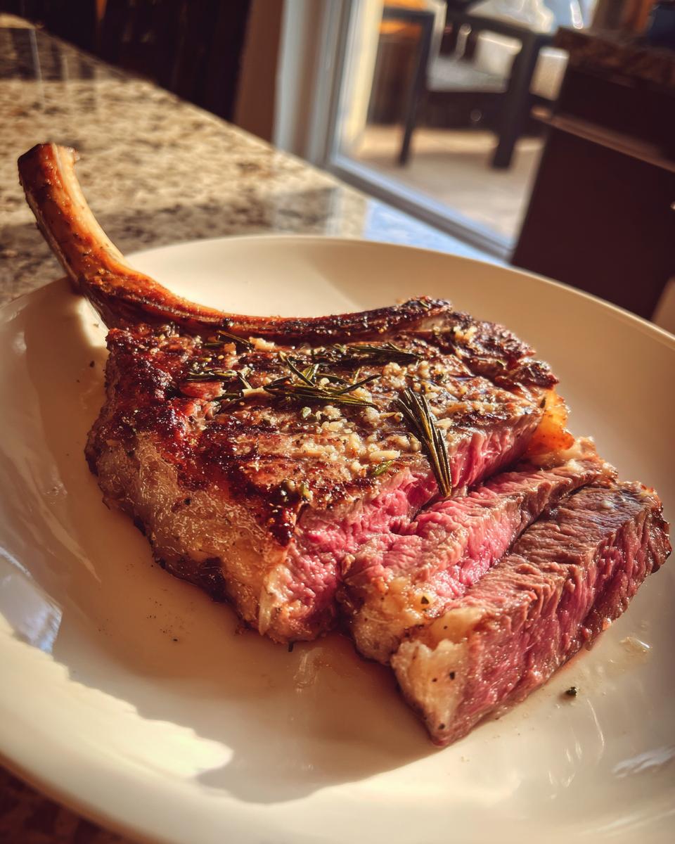 Garlic-Herb Grilled Tomahawk Steak - detail 3