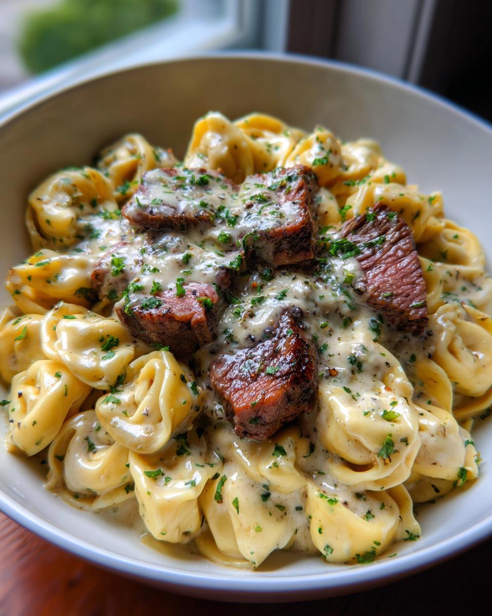 Garlic Steak & Cheese-Filled Tortellini Skillet - detail 2