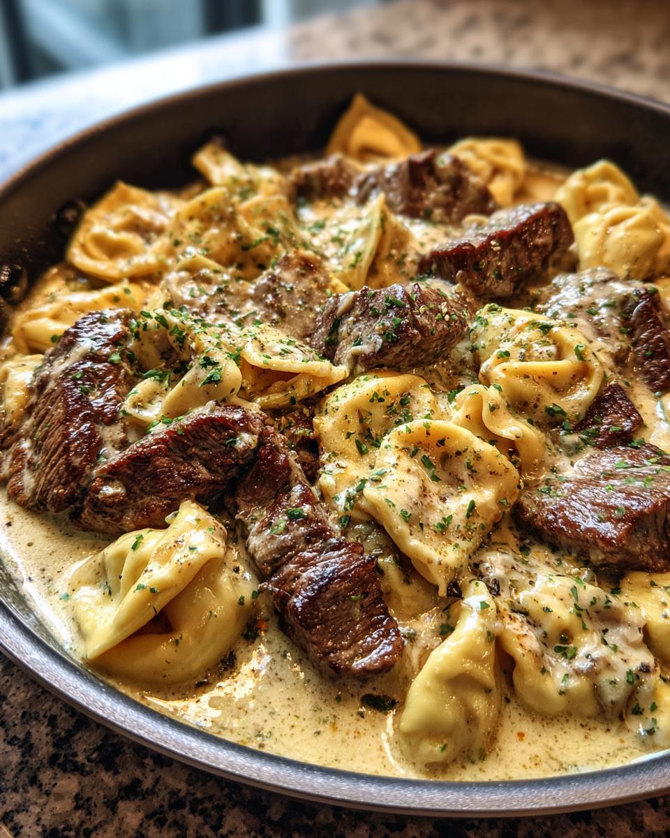 Garlic Steak & Cheese-Filled Tortellini Skillet - detail 2