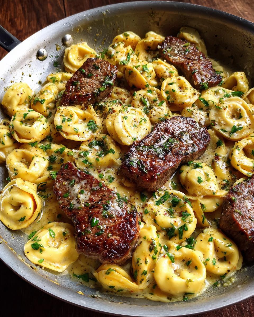 Garlic Steak & Cheese-Filled Tortellini Skillet - detail 3