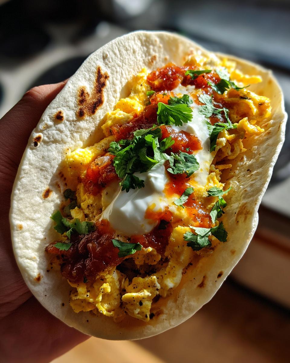 Huevos Rancheros Breakfast Tacos - detail 1