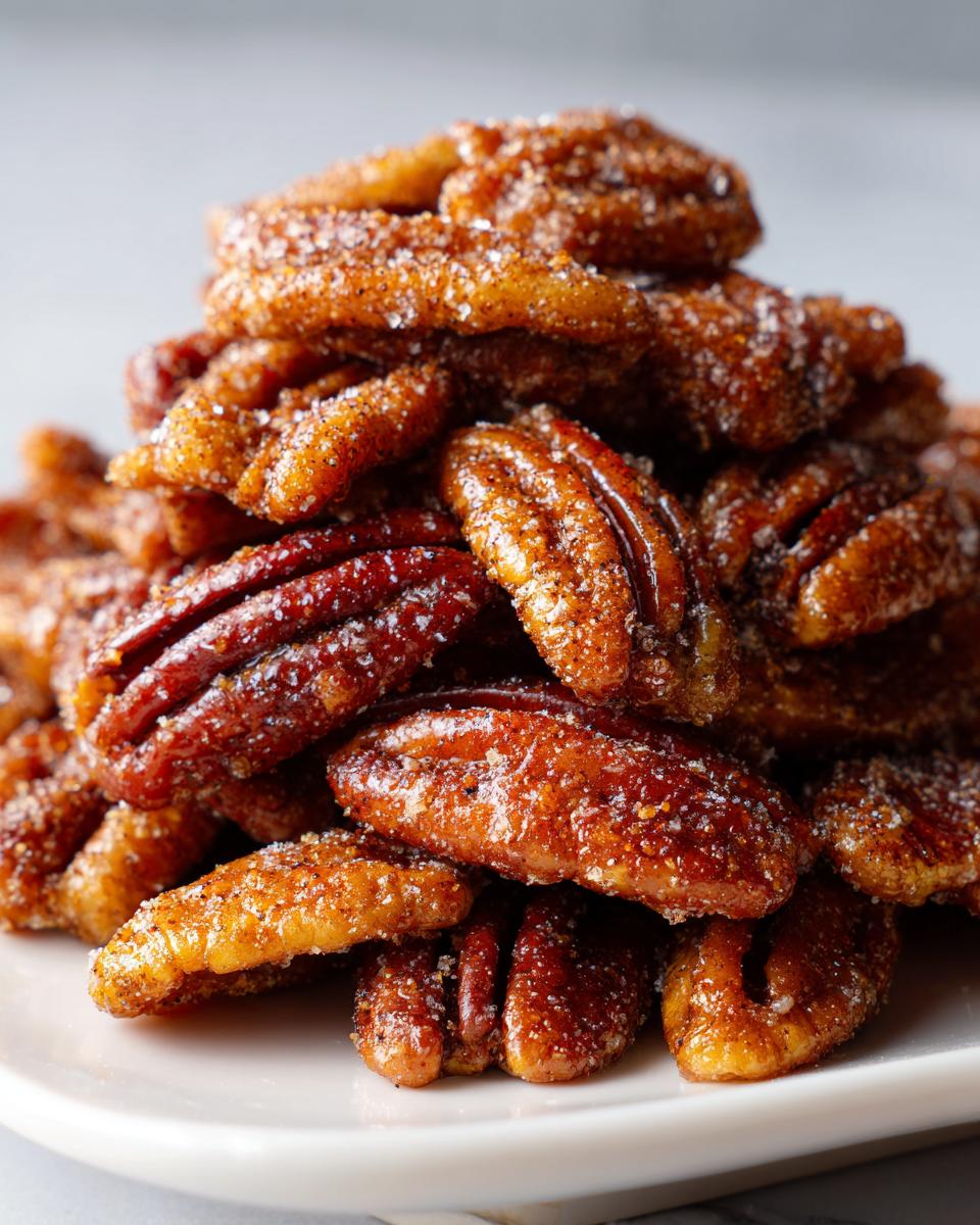 Keto Candied Pecans - detail 1