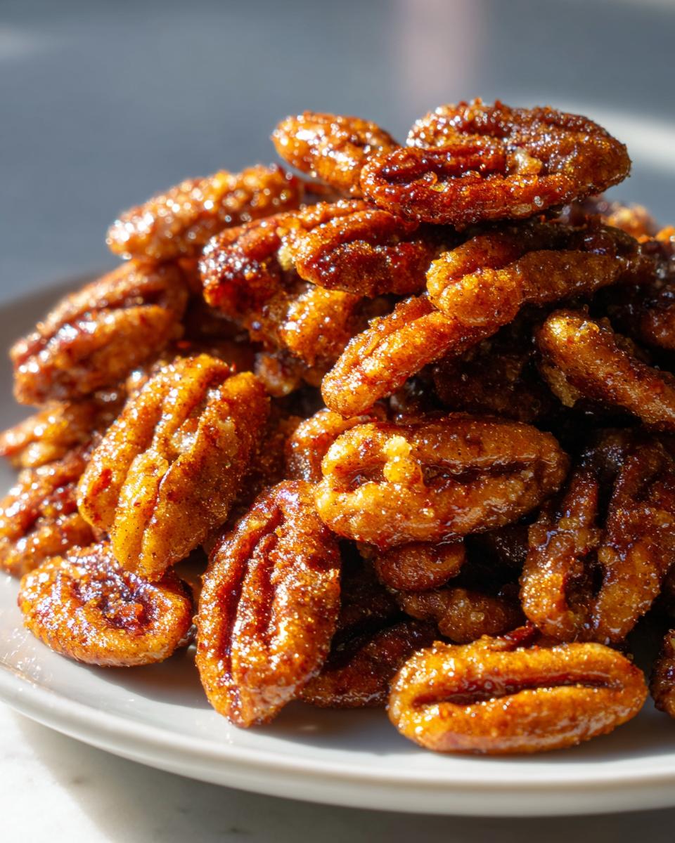 Keto Candied Pecans - detail 2