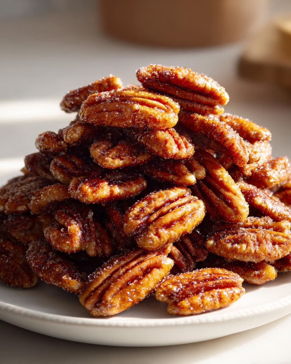 Keto Candied Pecans - detail 3
