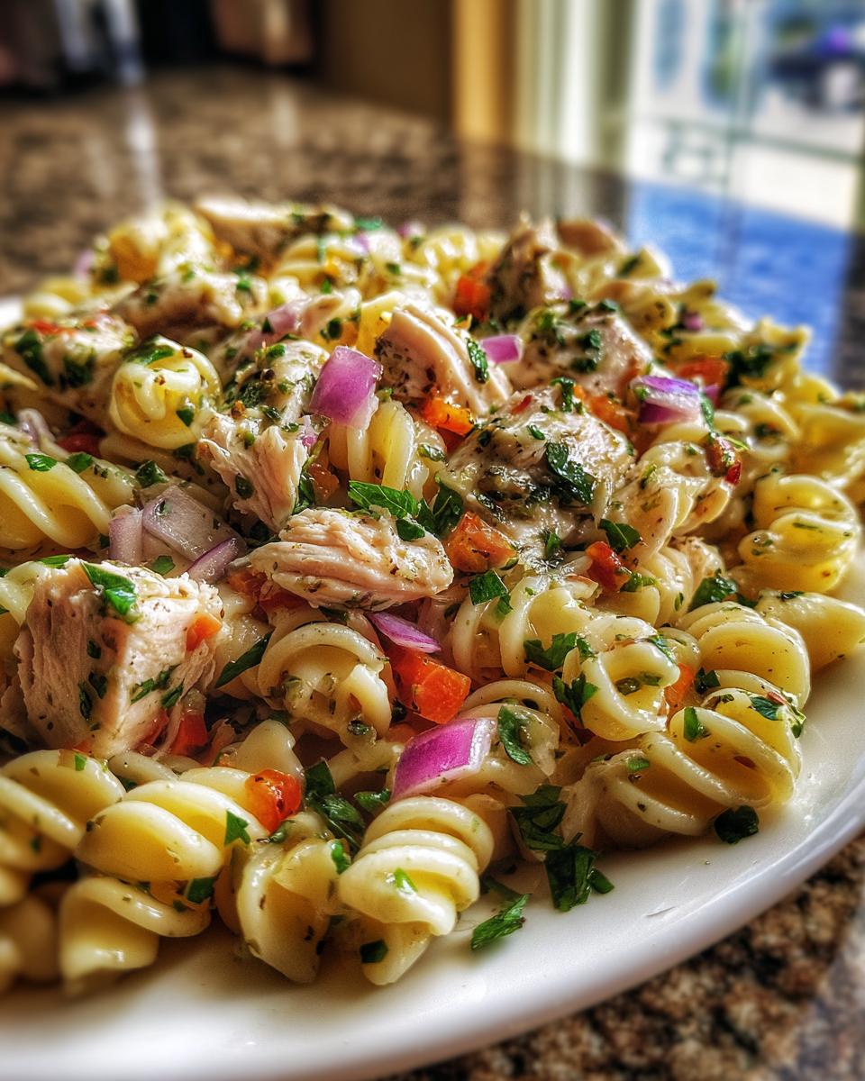 Lemon Herb Chicken Pasta Salad - detail 3