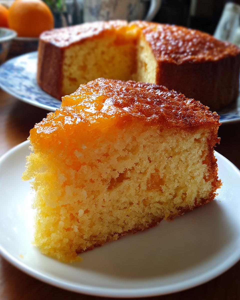 Mandarin Cake in a Blender - detail 1