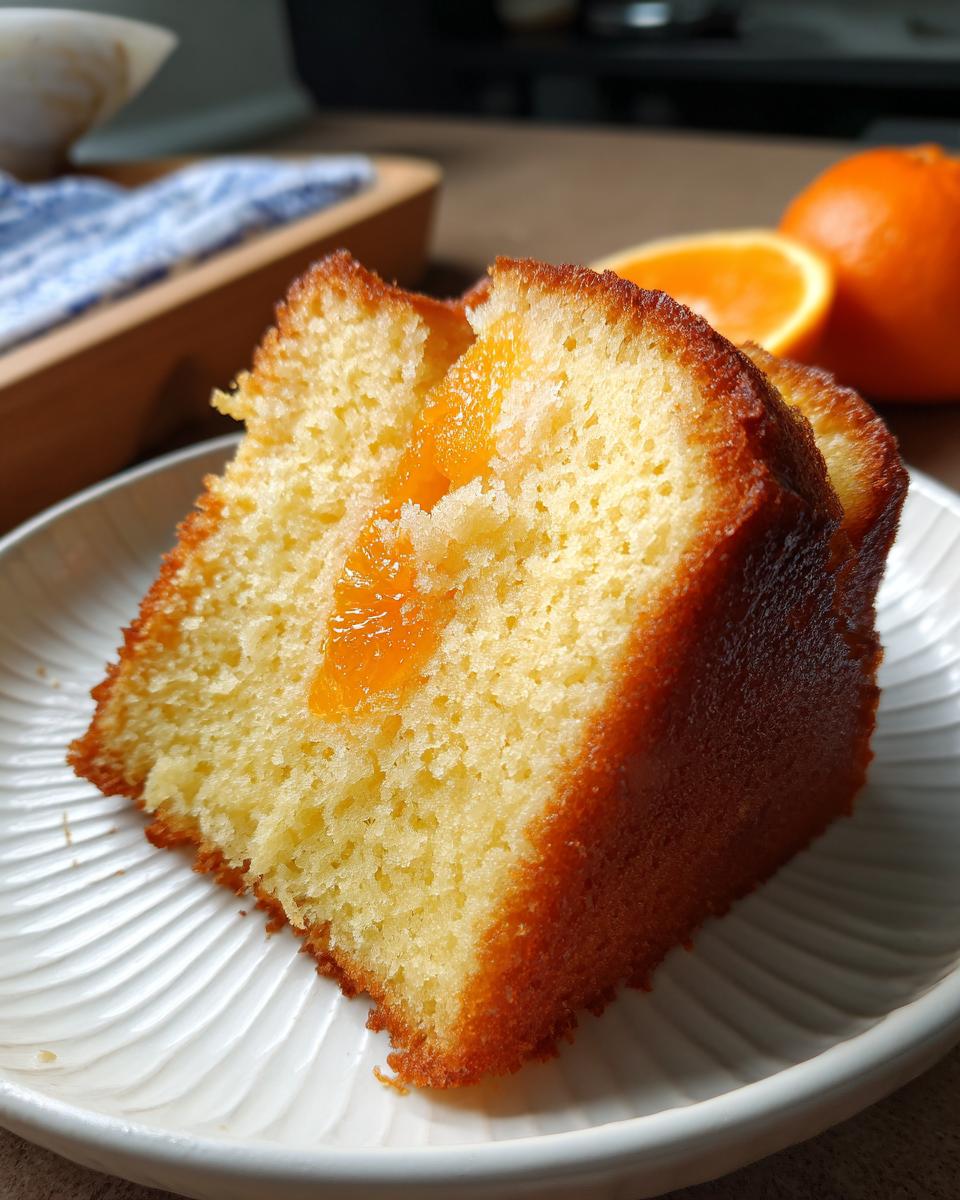 Mandarin Cake in a Blender - detail 2