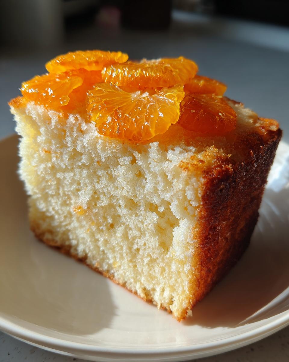 Mandarin Cake in a Blender - detail 2