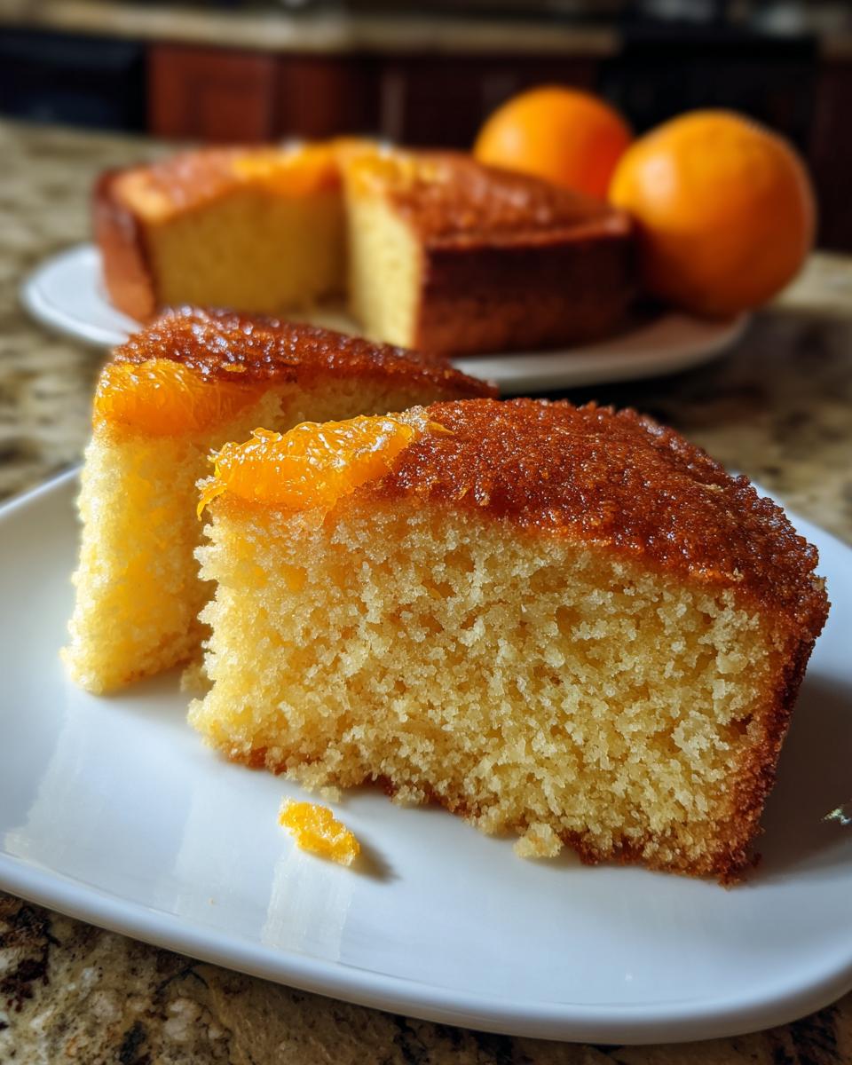 Mandarin Cake in a Blender - detail 3