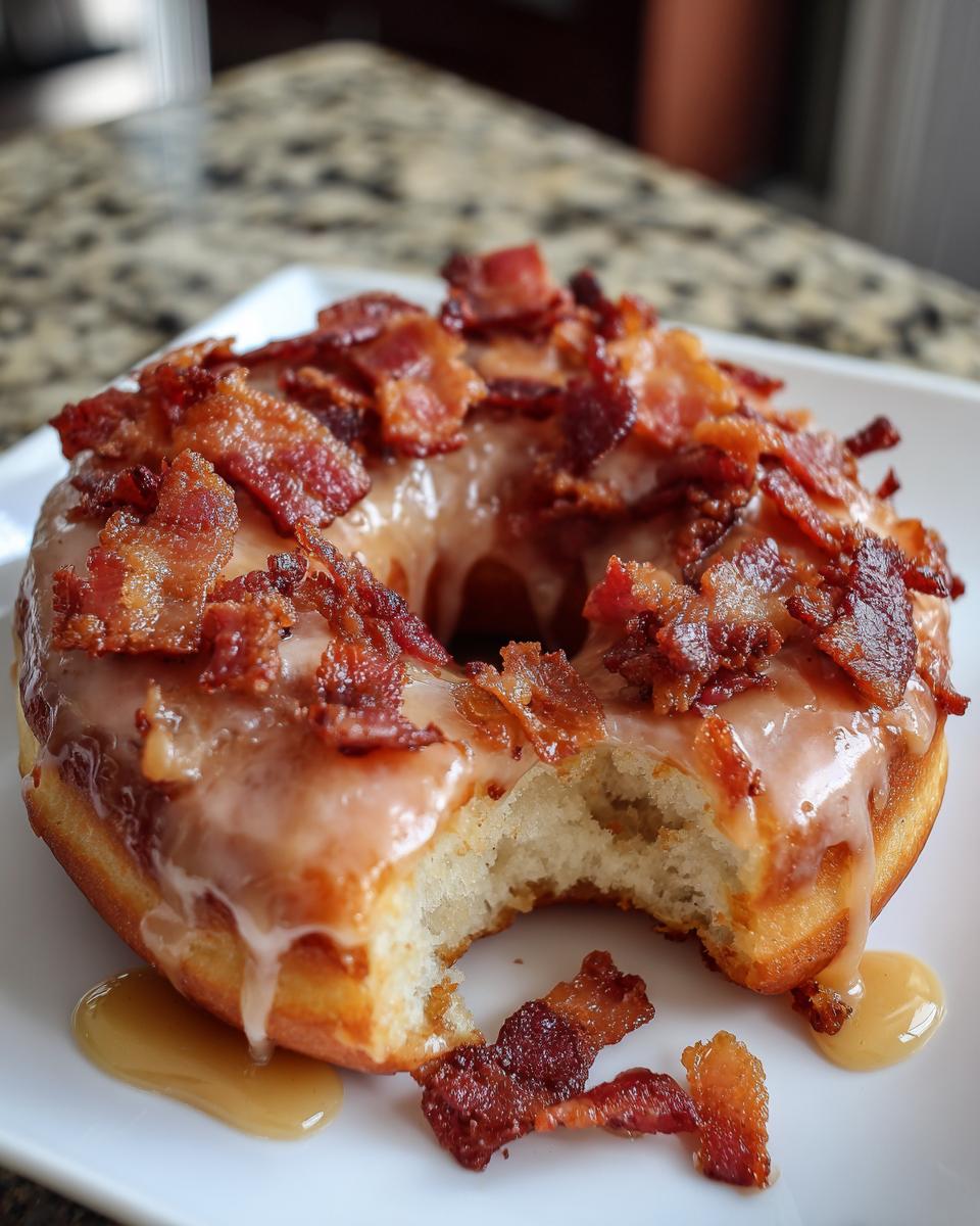 Maple-Glazed Bacon Donuts - detail 1