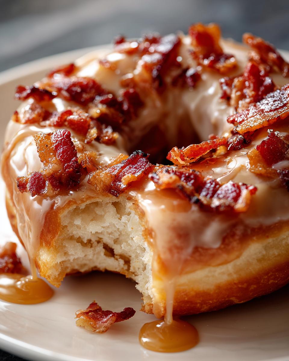 Maple-Glazed Bacon Donuts - detail 2