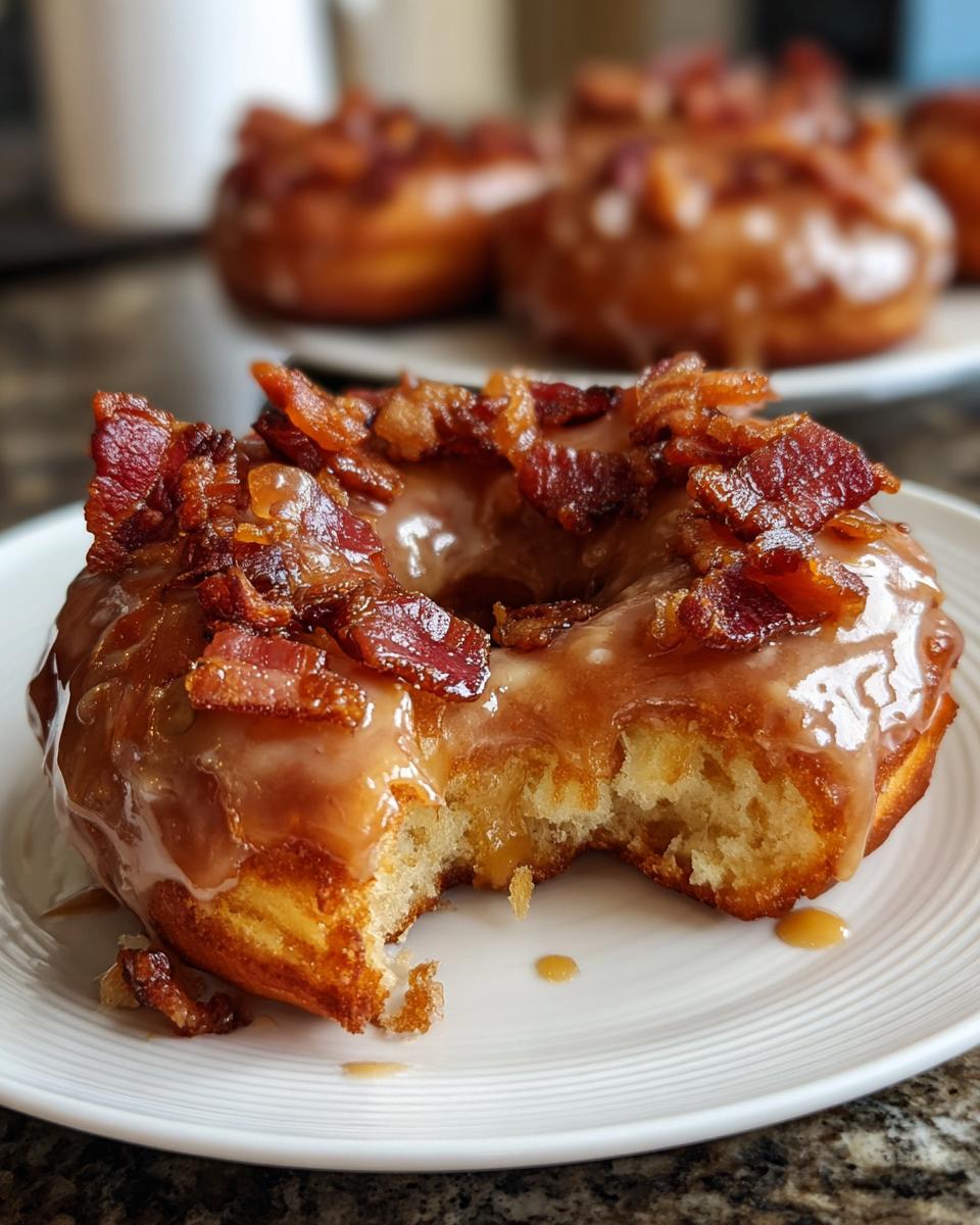Maple-Glazed Bacon Donuts - detail 3