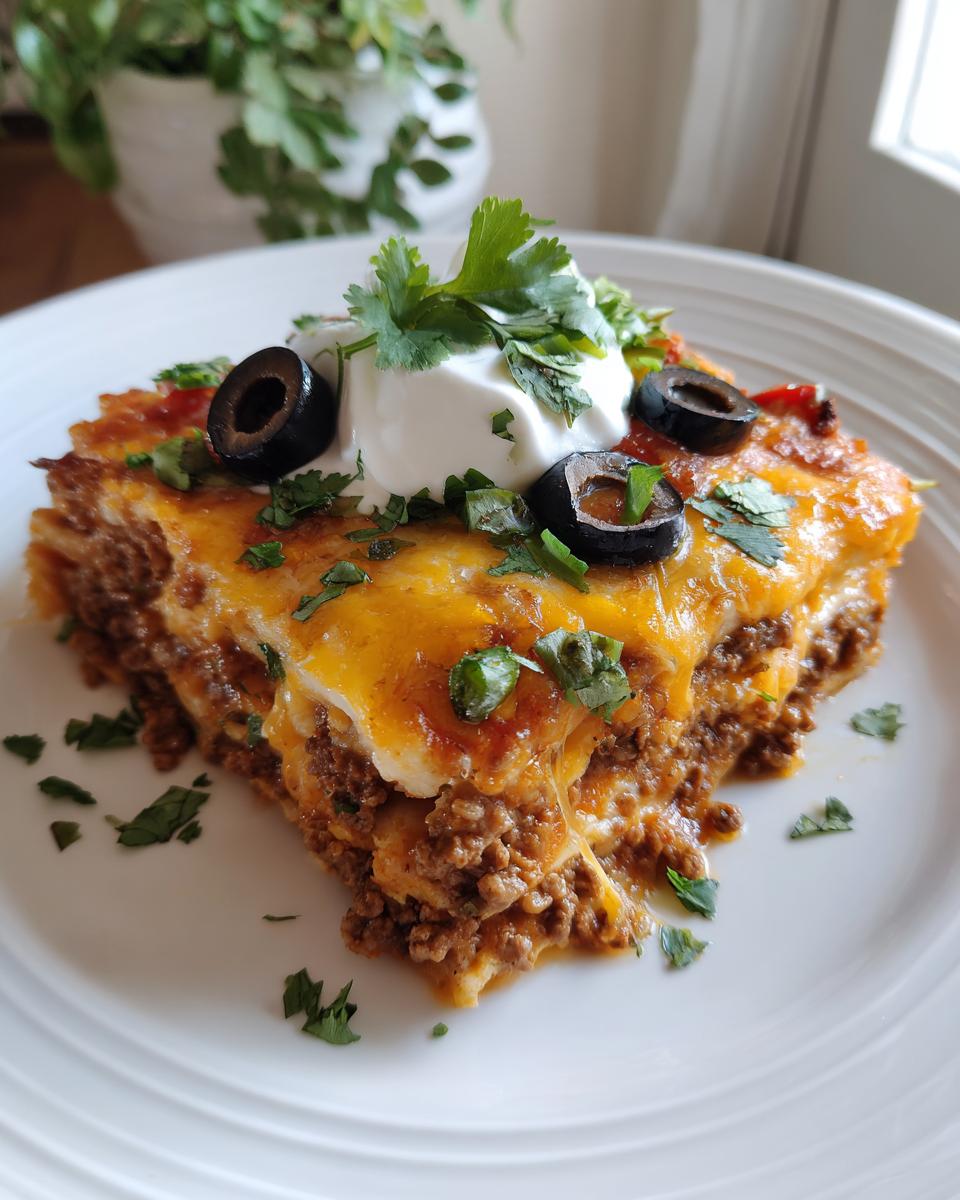 Mexican Taco Lasagna - detail 3