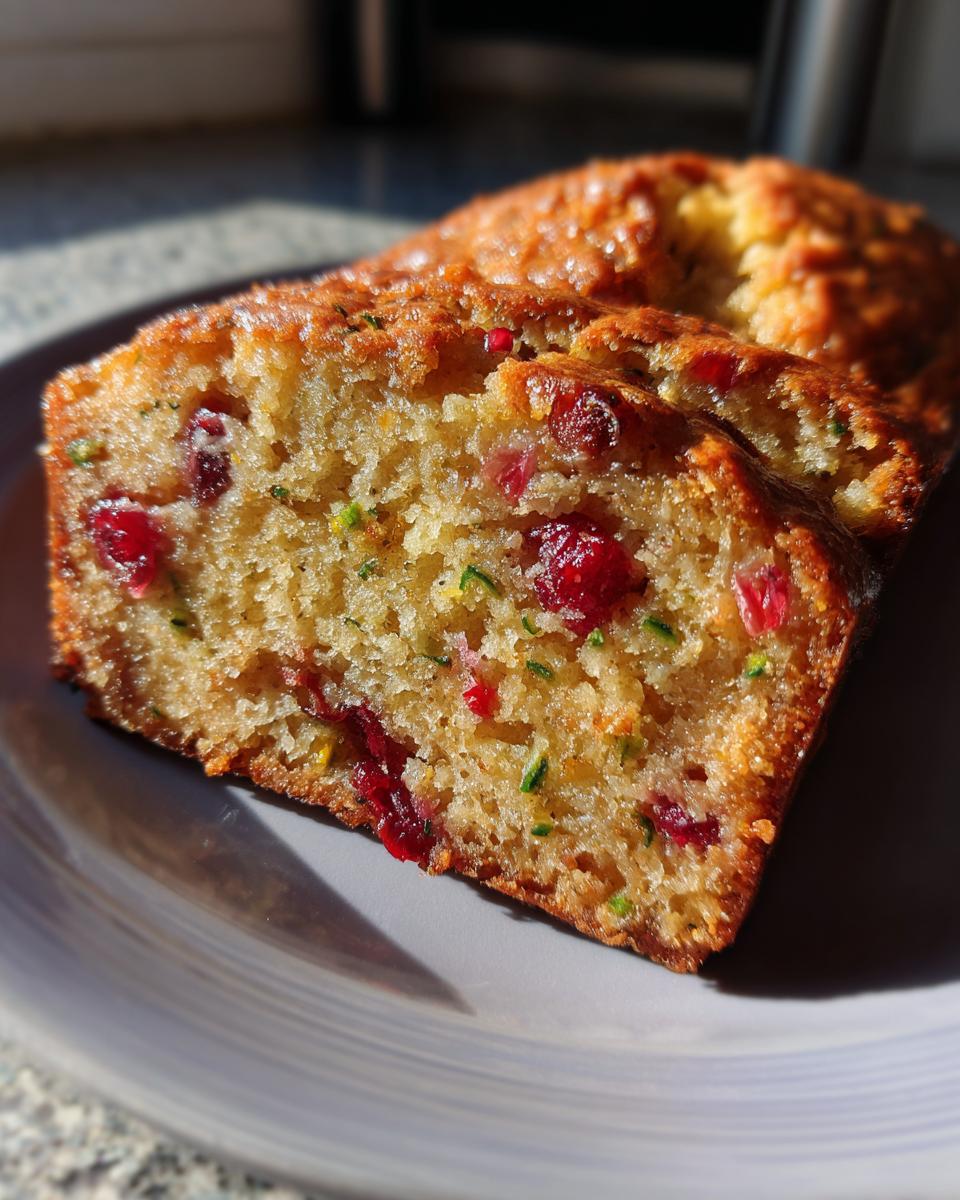 Orange Cranberry Zucchini Bread - detail 1