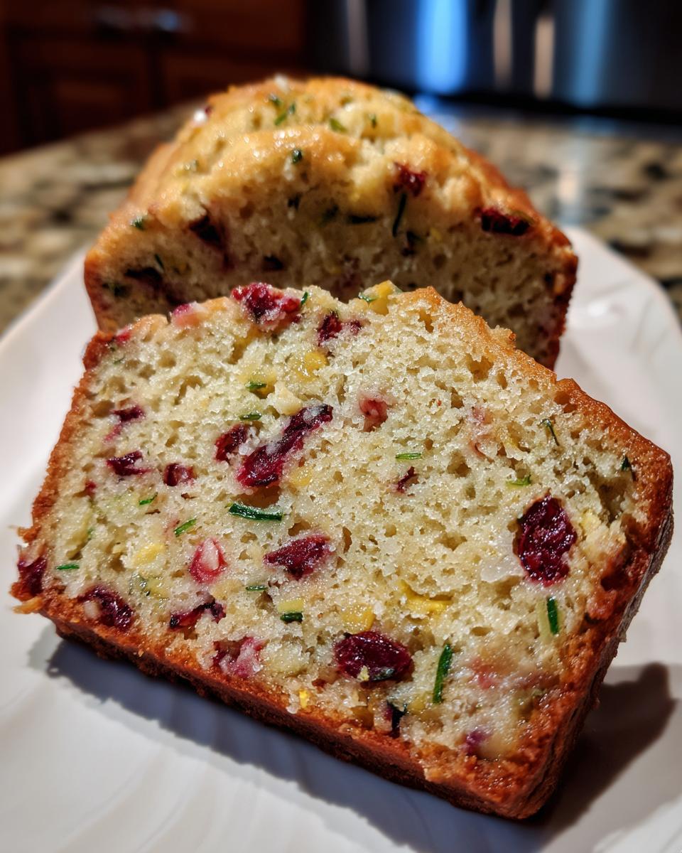 Orange Cranberry Zucchini Bread - detail 2
